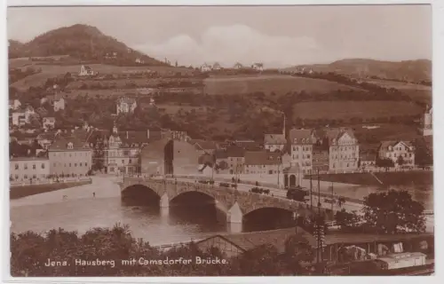31849 Ak Jena. Hausberg mit Camsdorfer Brücke. 1938