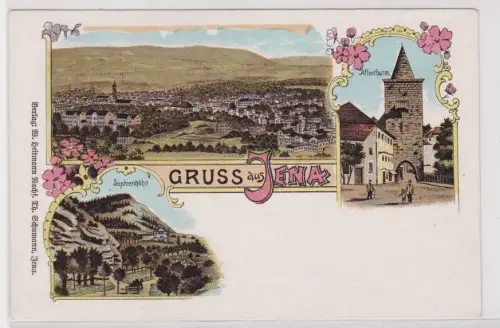 17039 Mehrbild Ak Gruss aus Jena. um 1390