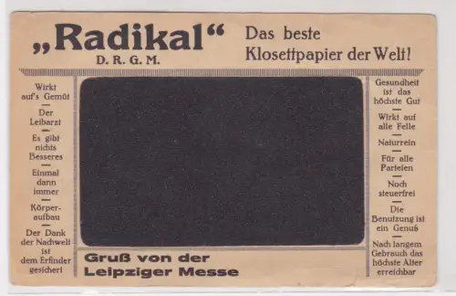 909674 AK Gruß von der Leipziger Messe - Radkal, bestes Klosettpapier der Welt!