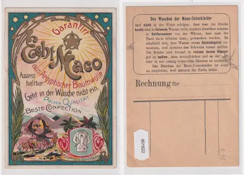 901622 Reklame Ak Garantiert "Echt Maco" aus ägyptischer Baumwolle um 1910