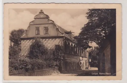 908754 Feldpost Ak Böhmisch Leipa Česká Lípa Sudetenland Rotes Haus 1942