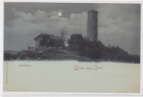 909002 Ak Gruss aus Jena. Fuchsthurm. um 1930
