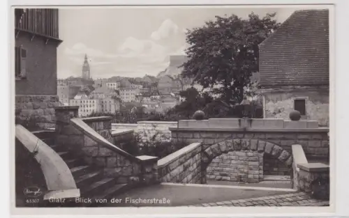 908755 Ak Glatz Kłodzko Polen Blick von der Fischerstrasse um 1930