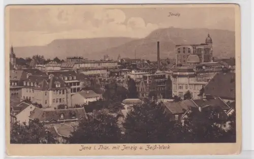 902832 Ak Jena i. Thüringen mit Jenzig u. Zeiss-Werk. um 1930
