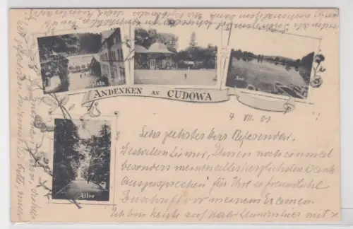 908977 Ak Andenken an Bad Cudowa Kudowa-Zdrój 1901
