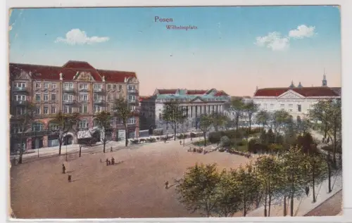 908745 Feldpost Ak Posen (Poznań) Wilhelmplatz 1916