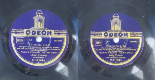 155466 Odeon Schellackplatte Lilian Harvey Heurigen Lied um 1930