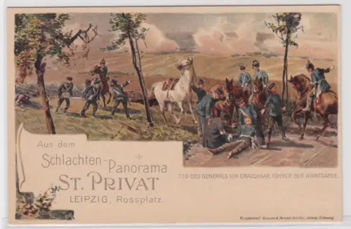910110 Ak Schlachten-Panorama St.Privat Leipzig Rossplatz um 1900