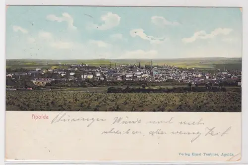 57798 Feldpost Ak Apolda. Panoramaansicht . 1914