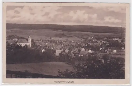 908709 Feldpost Ak Hildburghausen. Panoramaansicht . 1914