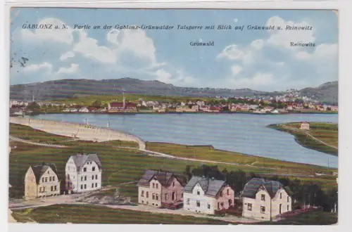 910577 Ak GABLONZ a. N. Partie an der Gablonz-Grünwalder Talsperre. um 1922