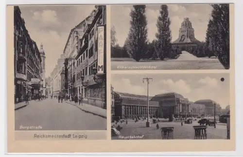 909879 Mehrbild Ak Reichsmessestadt Leipzig. um 1930