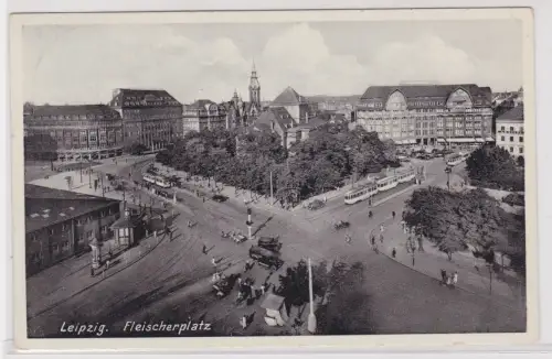 909878  Ak Leipzig. Fleischerplatz. 1935