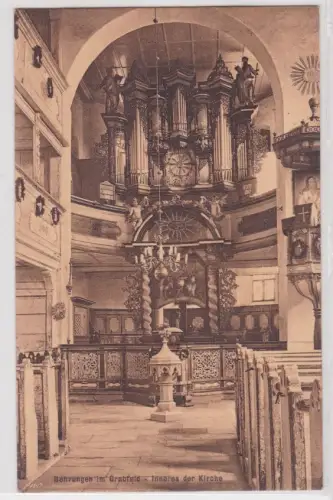 910391 Ak Behrungen im Grabfeld - Inneres der Kirche 1917
