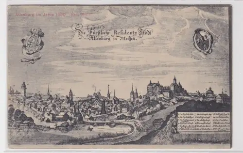 63040 AK Altenburg im Jahre 1650 - fürstliche Residentz Stadt Altenburg