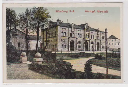 53941 AK Altenburg - Herzoglicher Marstall mit Parkpartie 1924