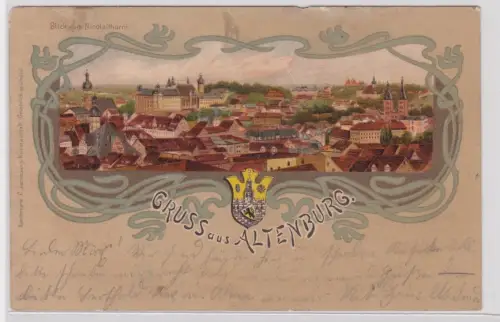 55325 AK Gruss aus Altenburg - Blick vom Nicolaithrum 1904