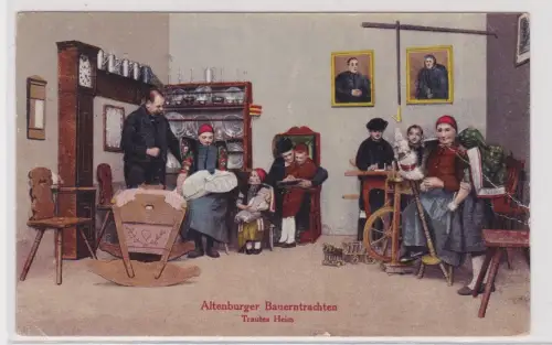 907615 AK Altenburger Bauerntrachten - Trautes Heim