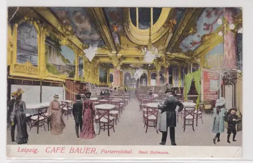 41742 Ak Leipzig Café Bauer Parterrelokal Emil Hofmann um 1915