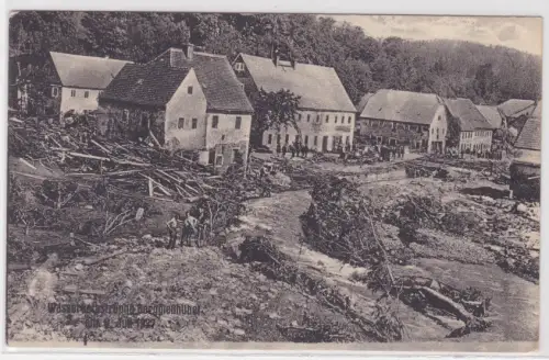 34116 Ak „Wasserkatastrophe“ in Berggießhübel, Sachsen. 8. Juli 1927. um 1927