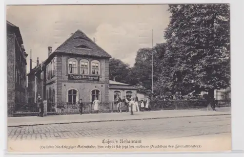 909984 Ak Cajeri’s Restaurant in Leipzig. 1912