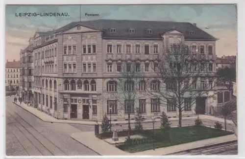 907417 Ak Leipzig-Lindenau Postamt 1914