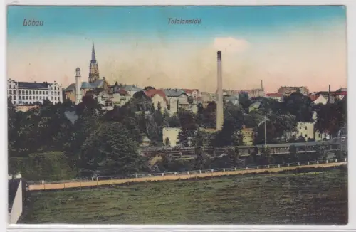 14383 Ak Löbau Totalansicht 1918