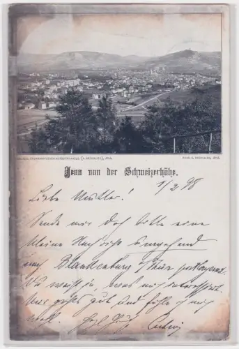 910572 Ak Jena von der Schweizerhöhe. 1898