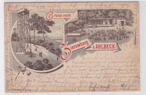 909899 Ak Lithographie Gruß vom Zierowberg bei Ahlbeck 1895
