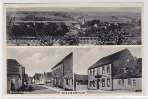 55326 Mehrbild Ak Gruß aus Drohndorf Schankwirtschaft, Breite Strasse 1936