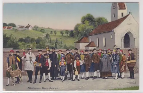 58760 Ak Altenburg Altenburger Bauernhochzeit um 1930