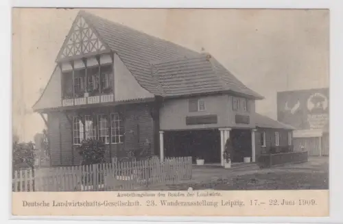 96754 Ak Leipzig. Ausstellungshaus des Bundes der Landwirte. 1909