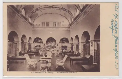 907526 Ak Krankenhaus St. Georg. Badehaus-Ruheraum. Leipzig. 1933