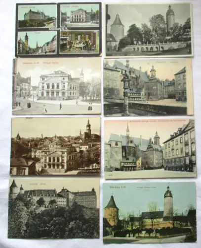 50947 / 8 Ak Altenburg - Theater und Schloss um 1920