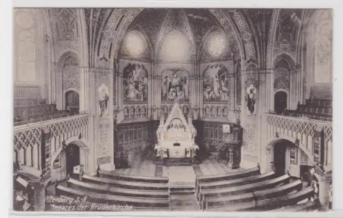 57867 Ak Altenburg S.-A. Inneres der Brüderkirche um 1930