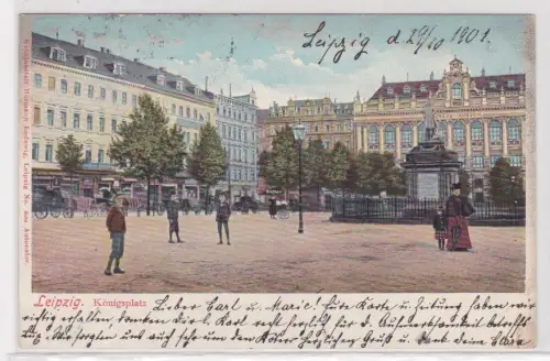 908493 Ak Leipzig. Königsplatz. 1901