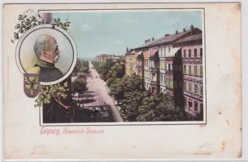 910344 Ak Leipzig. Bismarck Strasse. um 1930