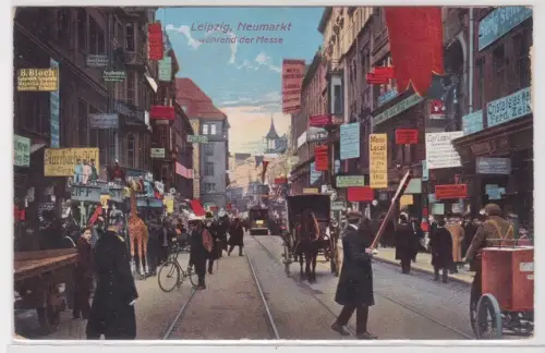 49435 Ak Leipzig Neumarkt während der Messe 1938