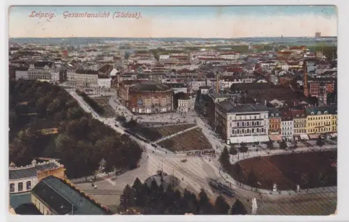 910475 Ak Leipzig. Gesamtansicht (Südost). 1915