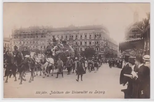 83338 Ak Festzug des 500 jähr. Jubiläum der Universität zu Leipzig. um 1909