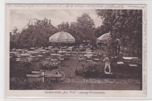 910480 Ak Garten-Café „Am Trift" Leipzig-Probstheida. 1928