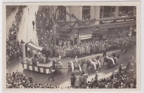 910470 Ak Festzug. I. Deutscher Reichskriegertag. Leipzig 17.bis 19 Oktober 1925