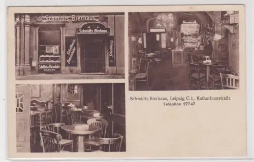 901757 Mehrbild Ak Leipzig Schmidts Bierhaus Katharinenstraße, 1936