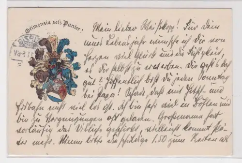 908205 Ak Leipzig Studentika Wappen Landsmanschaft - Grimensia seis Panier! 1911