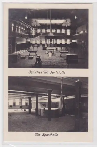 909585Ak Leipzig Arbeiter-Turn- u. Sport-Schule Sporthalle um 1930