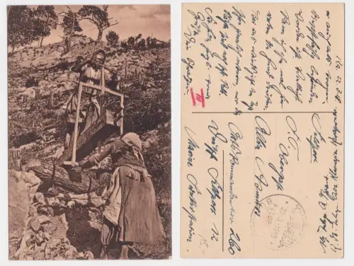 910798 Feldpost AK Türkei Stempel Mil. Mission Bosanti 23.3.1918