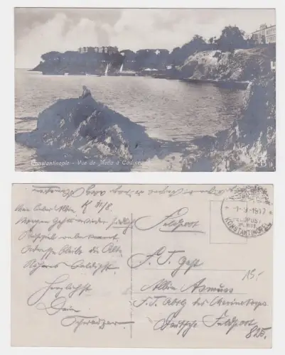 910799 Feldpost AK Türkei Stempel Mil. Mission Konstantinopel 1.9.1917