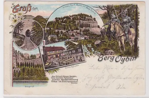 10326 Mehrbild Ak Gruss vom Berg Oybin. 1898
