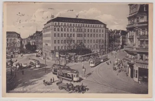 908865  Ak Halle a.S. Riebeckplatz. 1930