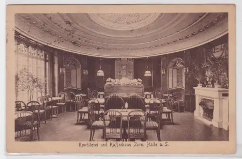 35735  Ak Konditorei und Kaffeehaus Zorn, Halle a.S. 1923